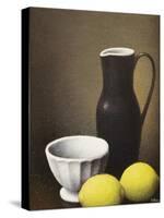 Bowl and Lemons, c.1930-Felix Elie Tobeen-Stretched Canvas