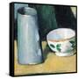 Bowl and Milk-Jug-Paul Cézanne-Framed Stretched Canvas