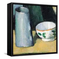 Bowl and Milk-Jug-Paul Cézanne-Framed Stretched Canvas