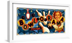 Bowl at the Bowlorama-Kate Ward Thacker-Framed Giclee Print