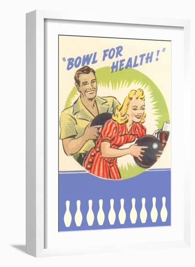 Bowl for Your Health, Couple-null-Framed Art Print