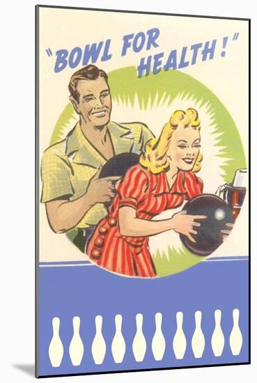 Bowl for Your Health, Couple-null-Mounted Art Print