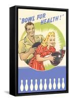 Bowl for Your Health, Couple-null-Framed Stretched Canvas