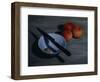 Bowl, Knife and Nectarines, 2009-James Gillick-Framed Giclee Print