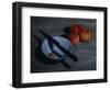 Bowl, Knife and Nectarines, 2009-James Gillick-Framed Giclee Print