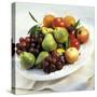 Bowl of Assorted Fruit-James Carriere-Stretched Canvas