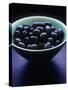 Bowl of Black Olives-Maja Smend-Stretched Canvas