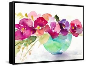 Bowl of Blooms-Lanie Loreth-Framed Stretched Canvas