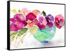 Bowl of Blooms-Lanie Loreth-Framed Stretched Canvas