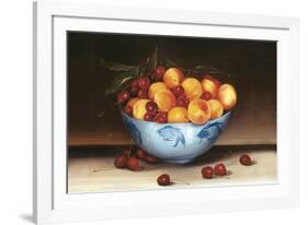 Bowl of Cherries and Peaches-Mimi Roberts-Framed Giclee Print