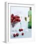 Bowl of Cherries and Two Glasses of White Wine-Vladimir Shulevsky-Framed Photographic Print