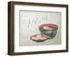 Bowl of Fish and Noodles (New Year Meal)-Teisai Hokuba-Framed Giclee Print