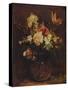 'Bowl of Flowers', 1935-Henri Fantin-Latour-Stretched Canvas