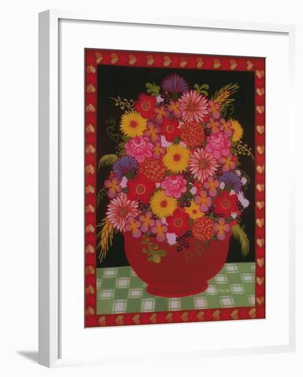 Bowl of Flowers-Ditz-Framed Giclee Print