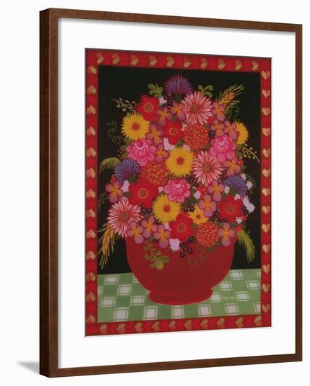 Bowl of Flowers-Ditz-Framed Giclee Print