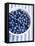 Bowl of Fresh Blueberries on Striped Cloth-Yvonne Duivenvoorden-Framed Stretched Canvas