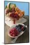 Bowl of Mixed Fruit and Plate of Berries-Eising Studio - Food Photo and Video-Mounted Photographic Print