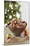 Bowl of Nuts by Holiday Decorations-Lew Robertson-Mounted Photographic Print
