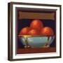 Bowl of Oranges - Citrus Crate Label-Lantern Press-Framed Art Print