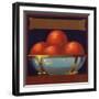 Bowl of Oranges - Citrus Crate Label-Lantern Press-Framed Art Print