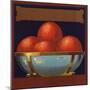 Bowl of Oranges - Citrus Crate Label-Lantern Press-Mounted Art Print