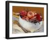 Bowl of Pomegranates & Xmas Tree Baubles as Table Decoration-Luzia Ellert-Framed Photographic Print