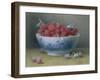 Bowl of Raspberries-William B. Hough-Framed Giclee Print