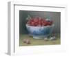 Bowl of Raspberries-William B. Hough-Framed Giclee Print