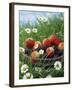Bowl of Strawberries and Blackberries in Grass with Daisies-Linda Burgess-Framed Photographic Print