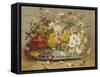 Bowl of Summer Flowers-Eugene Henri Cauchois-Framed Stretched Canvas