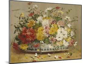 Bowl of Summer Flowers-Eugene Henri Cauchois-Mounted Giclee Print