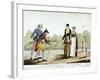 Bowl Players on the Champs-Elysees-null-Framed Giclee Print