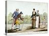 Bowl Players on the Champs-Elysees-null-Stretched Canvas