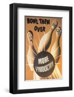 Bowl Them Over More Production-null-Framed Art Print