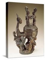 Bowl with Figures - Sculptor to Kings, Olowe of Ise; National Museum of African Art-null-Stretched Canvas