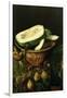 Bowl with Melon, Figs and Mushrooms, 1620-Juan Fernandez el labrador-Framed Giclee Print