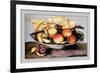 Bowl with Peaches and Plums-Giovanna Garzoni-Framed Art Print