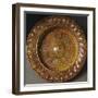 Bowl with Ribbed Edge and Central Crest in Relief-null-Framed Giclee Print