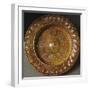 Bowl with Ribbed Edge and Central Crest in Relief-null-Framed Giclee Print