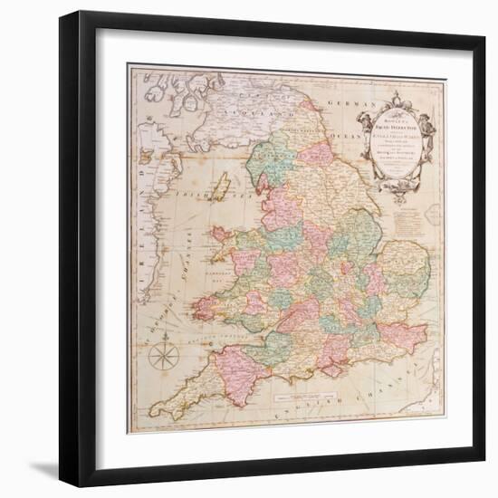 Bowle's Road Directory Through England and Wales, Published by Bowles and Carver, 1796-null-Framed Giclee Print