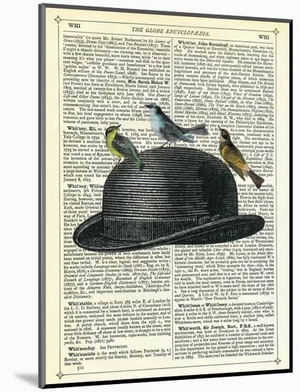 Bowler Hat with Birds-Marion Mcconaghie-Mounted Art Print