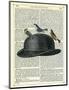 Bowler Hat with Birds-Marion Mcconaghie-Mounted Art Print
