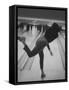 Bowler Phyllis Mercer Gracefully Flinging Ball Down Lane-Stan Wayman-Framed Stretched Canvas