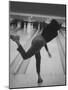 Bowler Phyllis Mercer Gracefully Flinging Ball Down Lane-Stan Wayman-Mounted Photographic Print