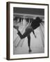 Bowler Phyllis Mercer Gracefully Flinging Ball Down Lane-Stan Wayman-Framed Photographic Print