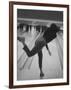 Bowler Phyllis Mercer Gracefully Flinging Ball Down Lane-Stan Wayman-Framed Photographic Print