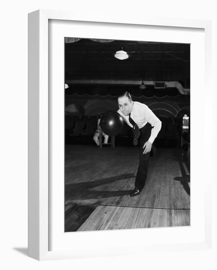 Bowler Releasing the Ball-Philip Gendreau-Framed Photographic Print