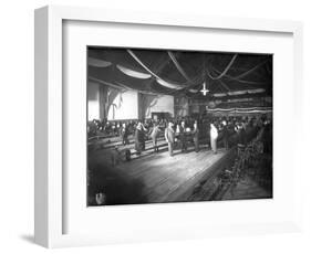 Bowlers' Opening at Bowling Alley, Madison Park, Seattle, 1909-Ashael Curtis-Framed Giclee Print