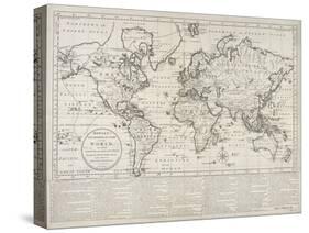 Bowles's Geographical Game of the World, London, 1790-Carington Bowles-Stretched Canvas