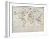 Bowles's Geographical Game of the World, London, 1790-Carington Bowles-Framed Giclee Print